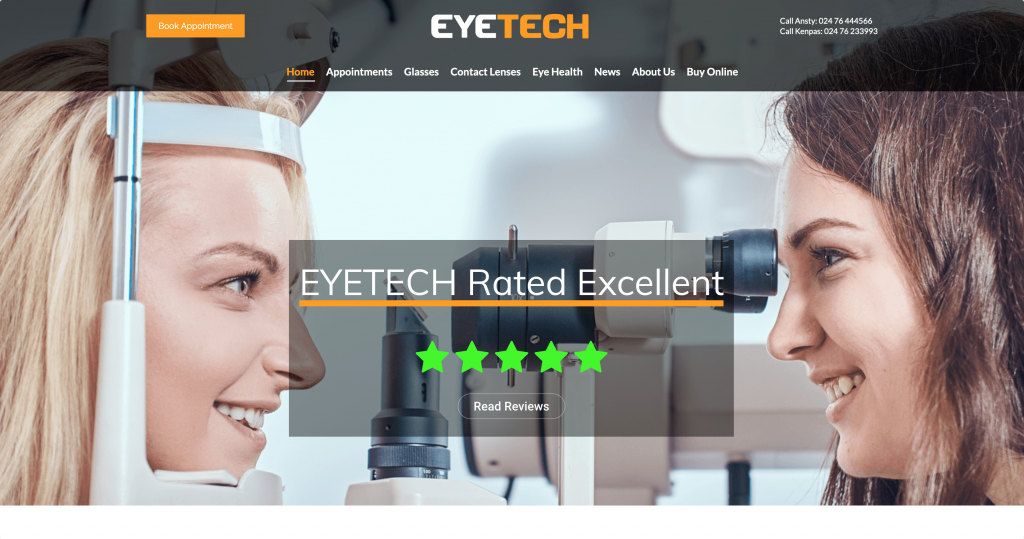 Eyetech website